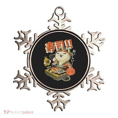 Funny Sushi Cat Chef Ornament