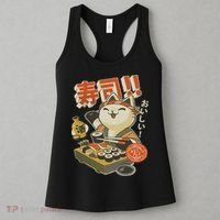 Funny Sushi Cat Chef Women's Tank Top thumb 3
