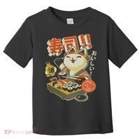 Funny Sushi Cat Chef Toddler T-Shirt thumb 0