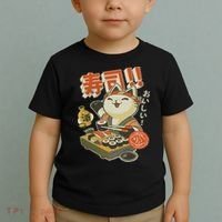Funny Sushi Cat Chef Toddler T-Shirt thumb 2
