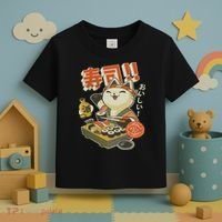 Funny Sushi Cat Chef Toddler T-Shirt thumb 3