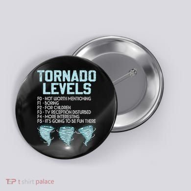 Funny Storm Chaser Chasing Button