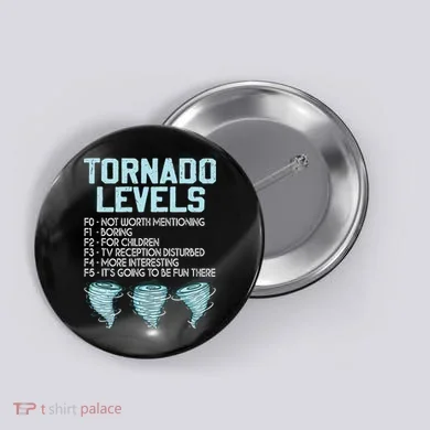 Funny Storm Chaser Chasing Button