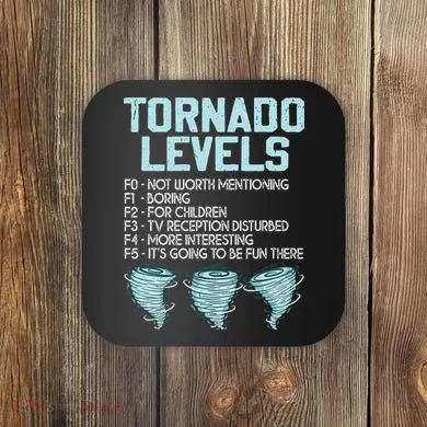 Funny Storm Chaser Chasing Coaster