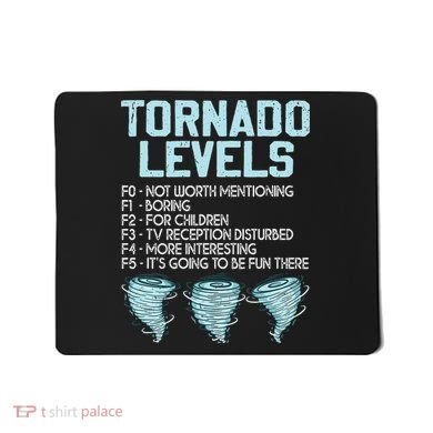 Funny Storm Chaser Chasing Mousepad