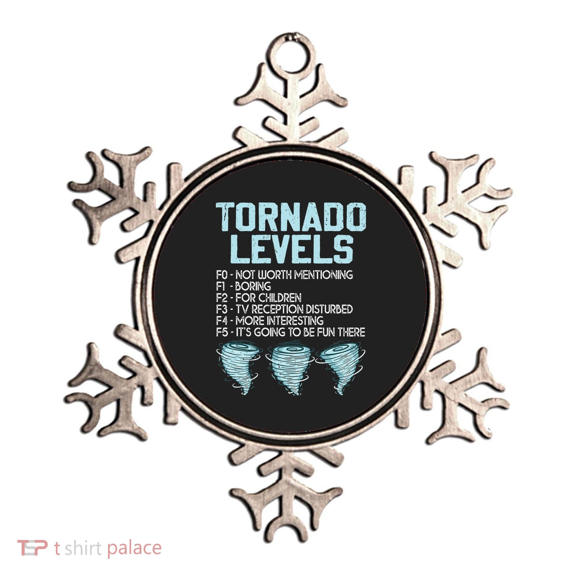 Funny Storm Chaser Chasing Ornament