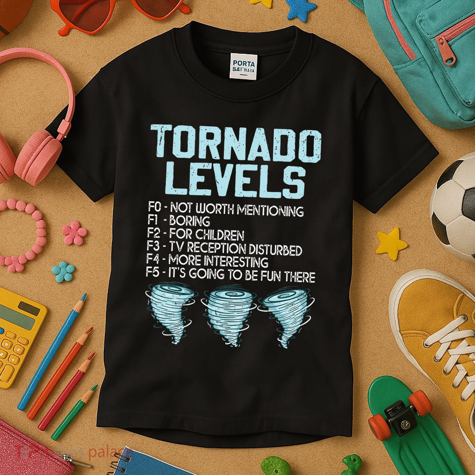 Funny Storm Chaser Chasing Kids T-Shirt
