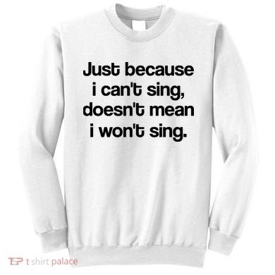 Funny Singing Cool Voice Present X Factor Novelty Music Karaoke Sweatshirt
