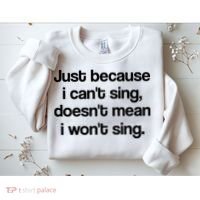 Funny Singing Cool Voice Present X Factor Novelty Music Karaoke Sweatshirt thumb 2