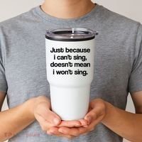 Funny Singing Cool Voice Present X Factor Novelty Music Karaoke Tumbler thumb 2