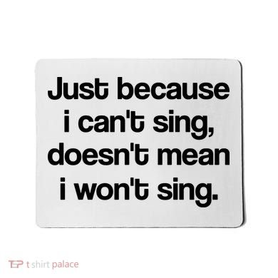 Funny Singing Cool Voice Present X Factor Novelty Music Karaoke Mousepad