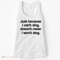 Funny Singing Cool Voice Present X Factor Novelty Music Karaoke Women's Tank Top thumb 0