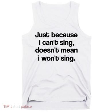 Funny Singing Cool Voice Present X Factor Novelty Music Karaoke Tank Top