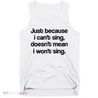 Funny Singing Cool Voice Present X Factor Novelty Music Karaoke Tank Top thumb 0
