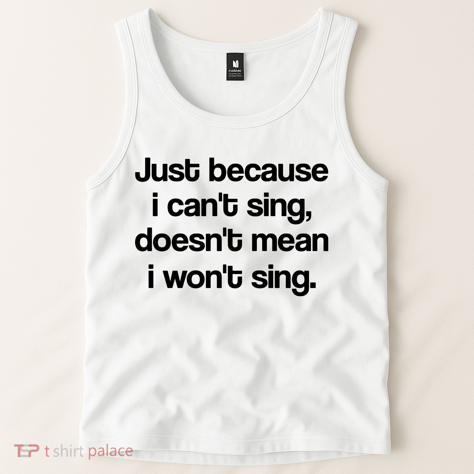 Funny Singing Cool Voice Present X Factor Novelty Music Karaoke Tank Top