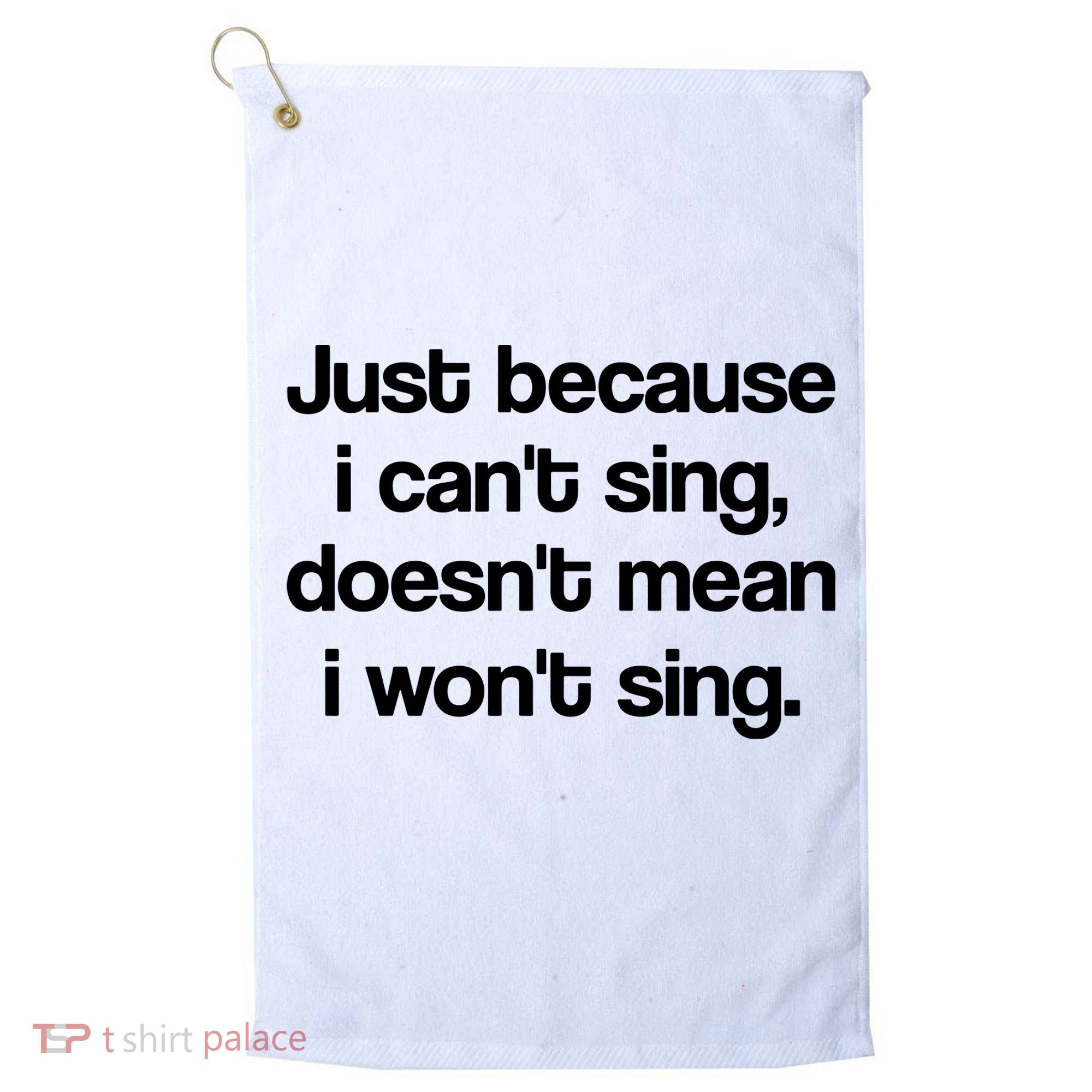 Funny Singing Cool Voice Present X Factor Novelty Music Karaoke Golf Towel