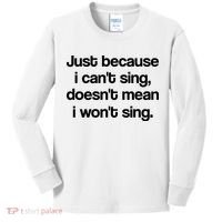Funny Singing Cool Voice Present X Factor Novelty Music Karaoke Kids Long Sleeve Shirt thumb 0