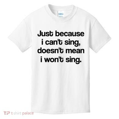 Funny Singing Cool Voice Present X Factor Novelty Music Karaoke Kids T-Shirt