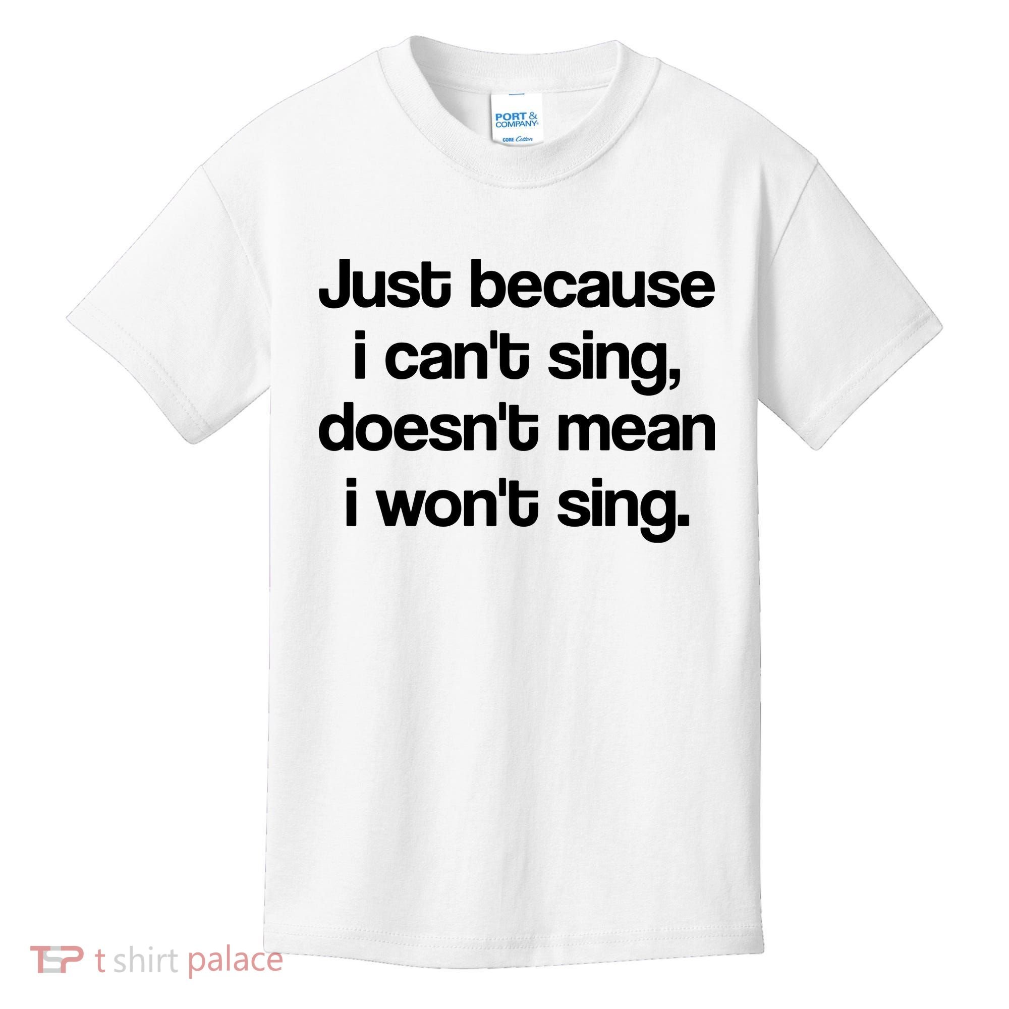 Funny Singing Cool Voice Present X Factor Novelty Music Karaoke Kids T-Shirt