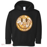 Floral Smiley Cute Gift Toddler Hoodie thumb 0