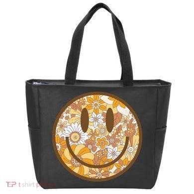 Floral Smiley Cute Gift Bag