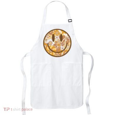 Floral Smiley Cute Gift Apron