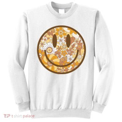 Floral Smiley Cute Gift Sweatshirt