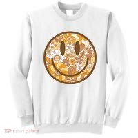 Floral Smiley Cute Gift Sweatshirt thumb 0