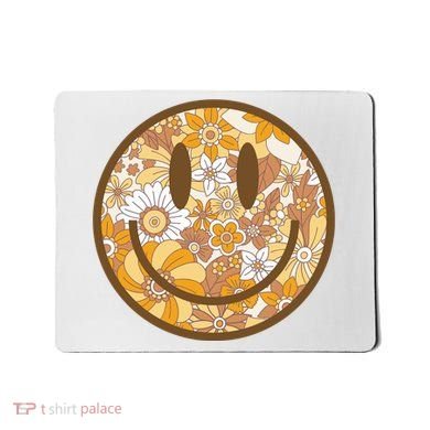 Floral Smiley Cute Gift Mousepad