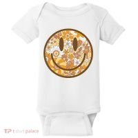 Floral Smiley Cute Gift Baby Bodysuit thumb 0