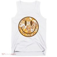 Floral Smiley Cute Gift Tank Top thumb 0