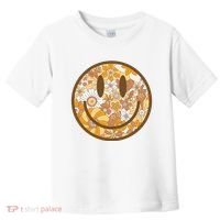 Floral Smiley Cute Gift Toddler T-Shirt thumb 0