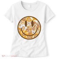 Floral Smiley Cute Gift Women's T-Shirt thumb 0