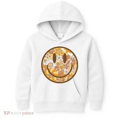 Floral Smiley Cute Gift Kids Hoodie
