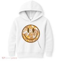 Floral Smiley Cute Gift Kids Hoodie thumb 0