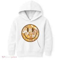 Floral Smiley Cute Gift Kids Hoodie thumb 0
