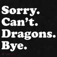 Funny Sorry Cant Dragons Bye Funny Dragon Gift Ladies PosiCharge Tri-Blend Wicking Tank thumb 2