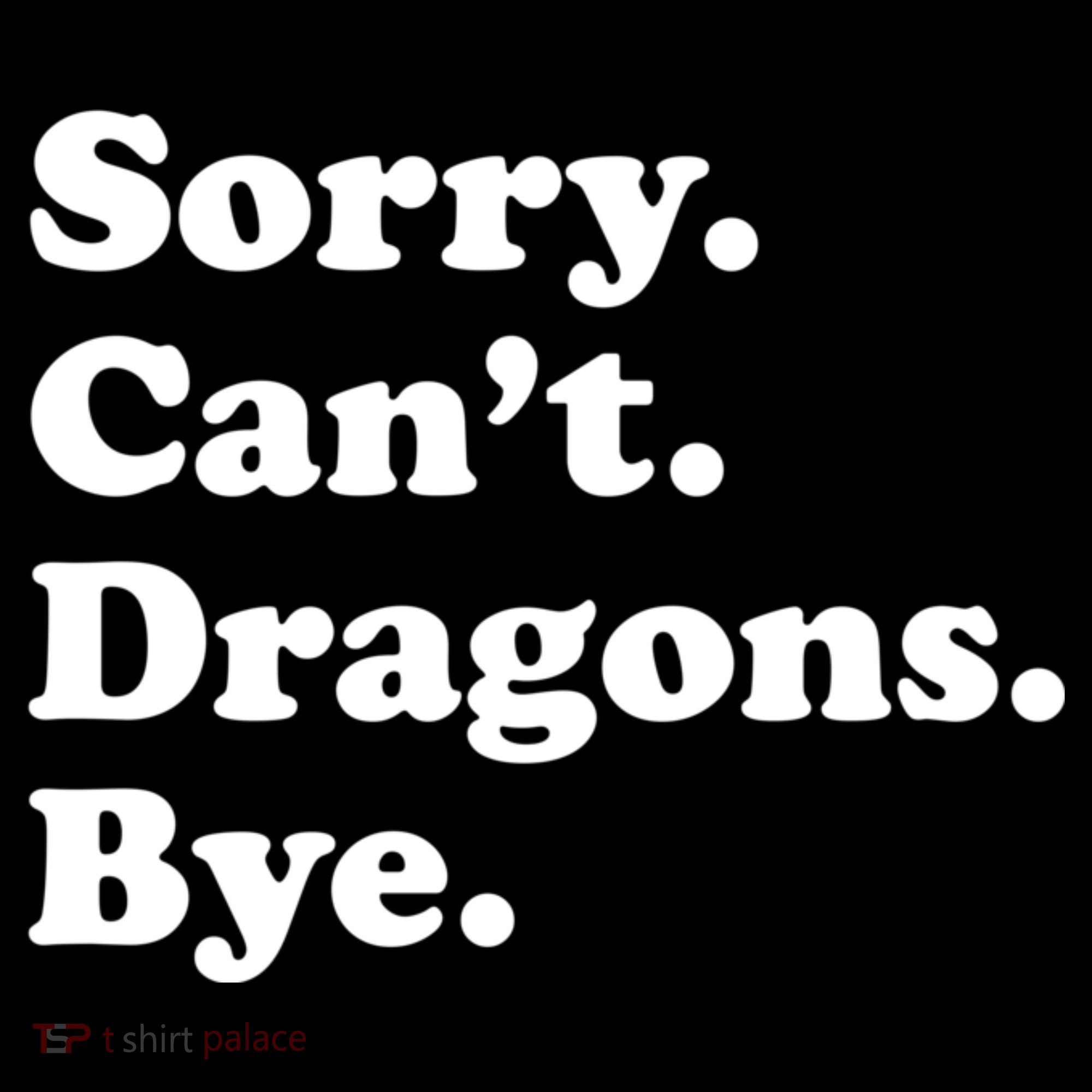 Funny Sorry Cant Dragons Bye Funny Dragon Gift Coaster