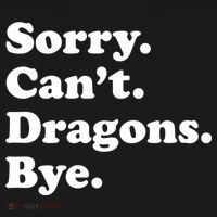 Funny Sorry Cant Dragons Bye Funny Dragon Gift Pajama Set thumb 2