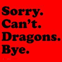 Funny Sorry Cant Dragons Bye Funny Dragon Gift Santa Hat thumb 1