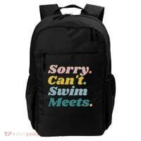 Funny Sorry Can't Swim Meets Bye Swimming Backpack thumb 0