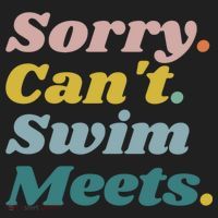 Funny Sorry Can't Swim Meets Bye Swimming Tumbler thumb 3