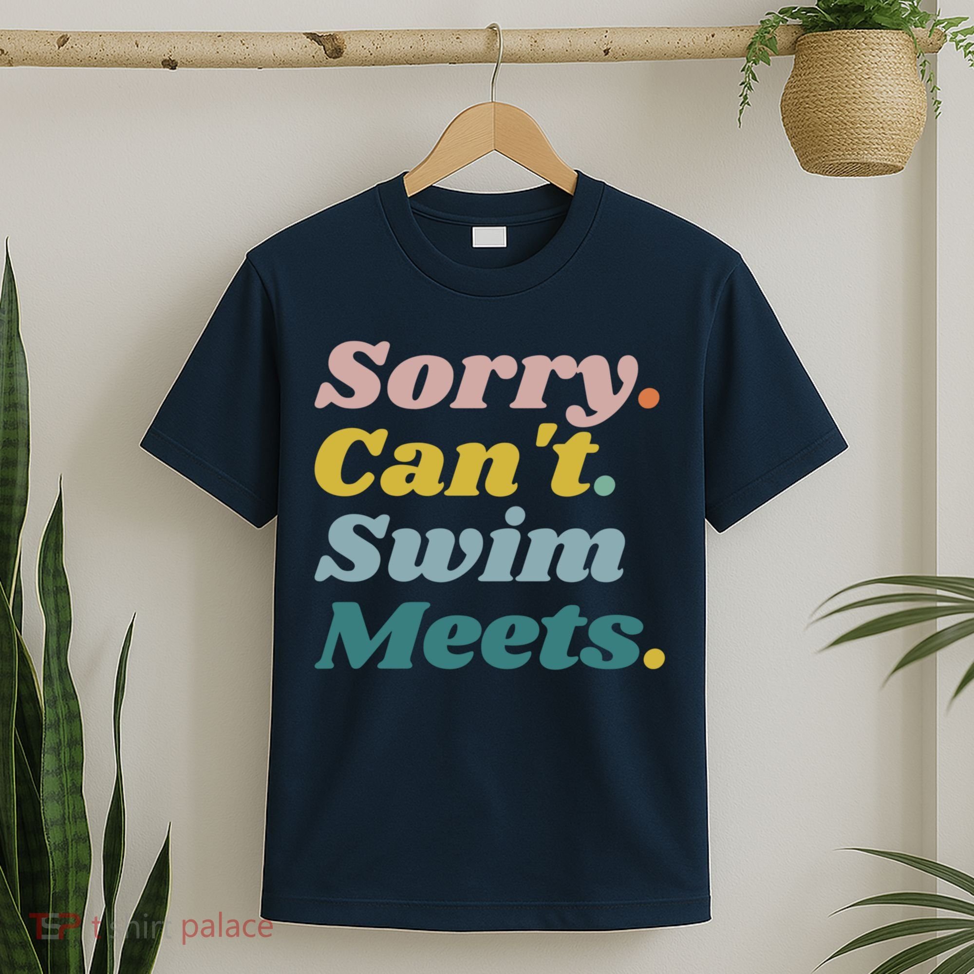Funny Sorry Can't Swim Meets Bye Swimming T-Shirt