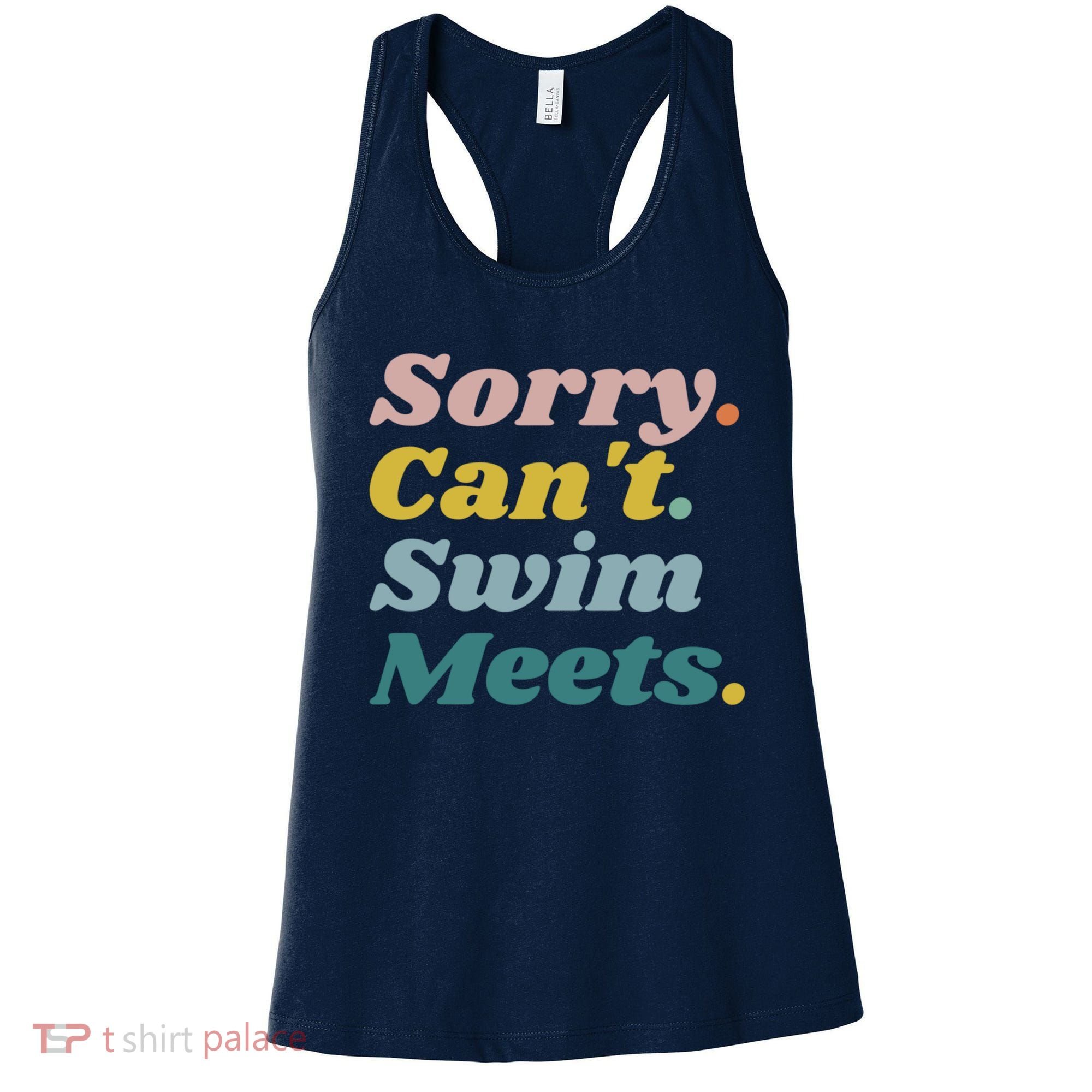 Funny Sorry Can't Swim Meets Bye Swimming Women's Tank Top