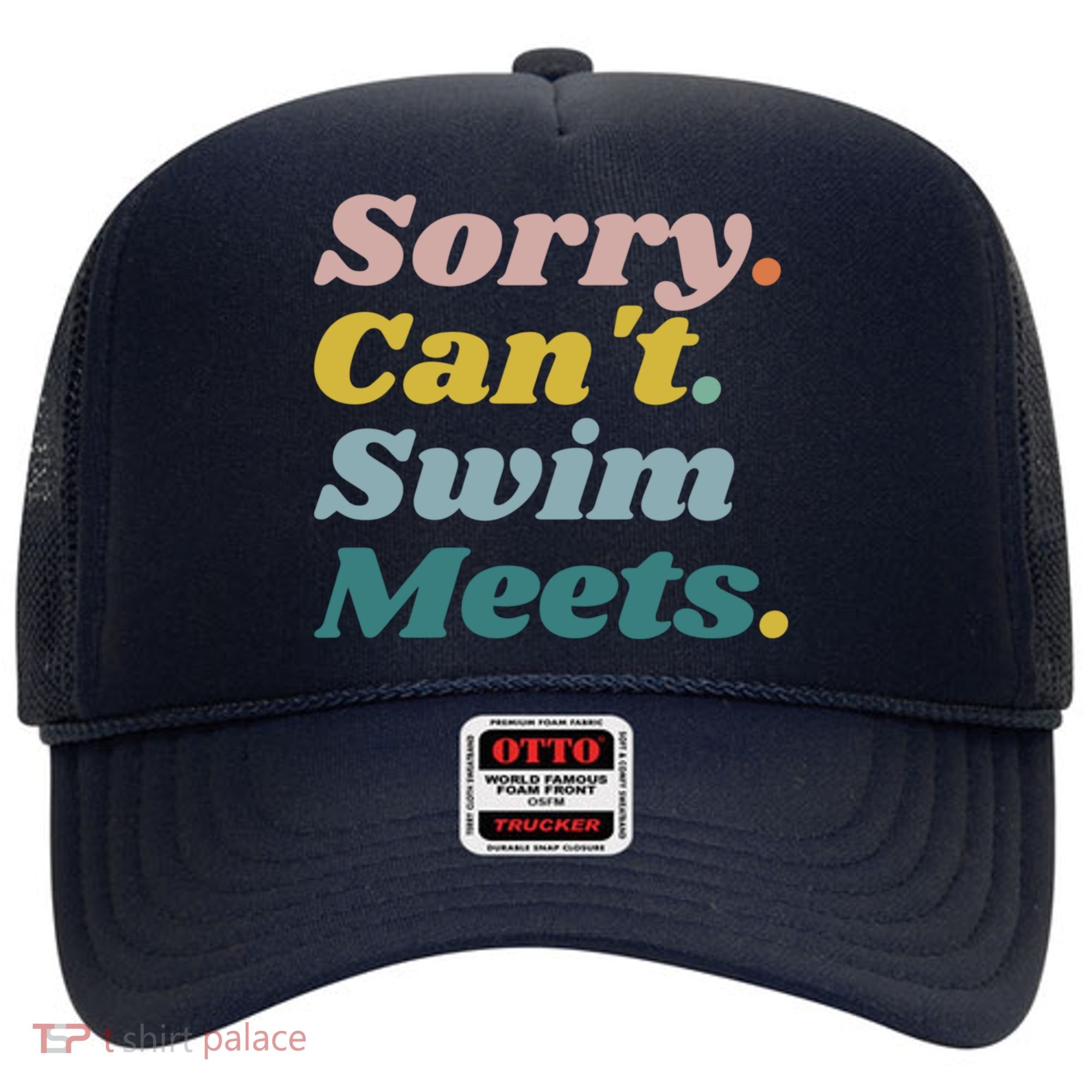 Funny Sorry Can't Swim Meets Bye Swimming Hat