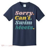 Funny Sorry Can't Swim Meets Bye Swimming Kids T-Shirt thumb 0