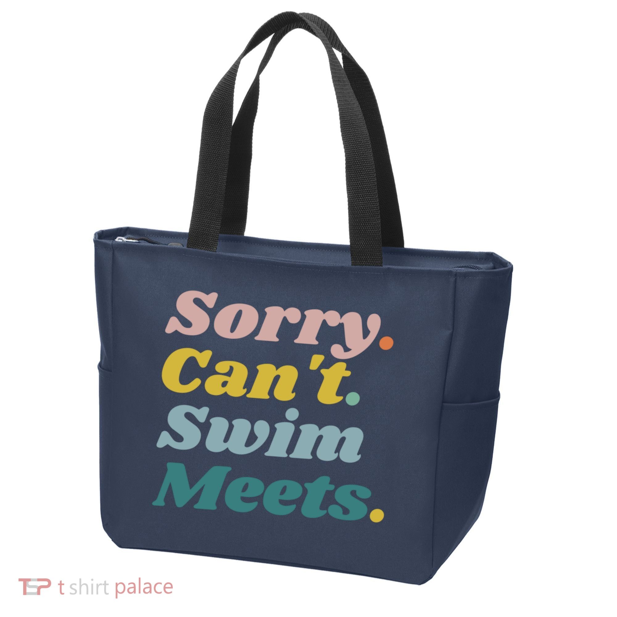 Funny Sorry Can't Swim Meets Bye Swimming Tote Bag