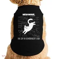 Funny SchröDingerS Cat Quantum Physics Scientists Nerd Doggie Tank thumb 0