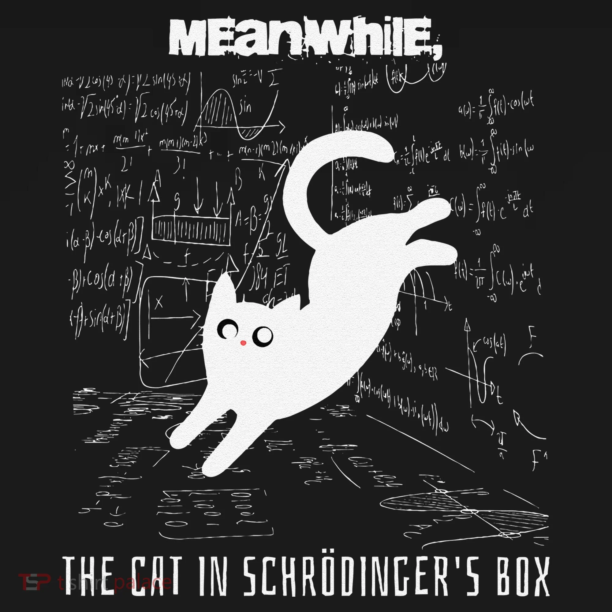 Funny SchröDingerS Cat Quantum Physics Scientists Nerd Doggie Tank
