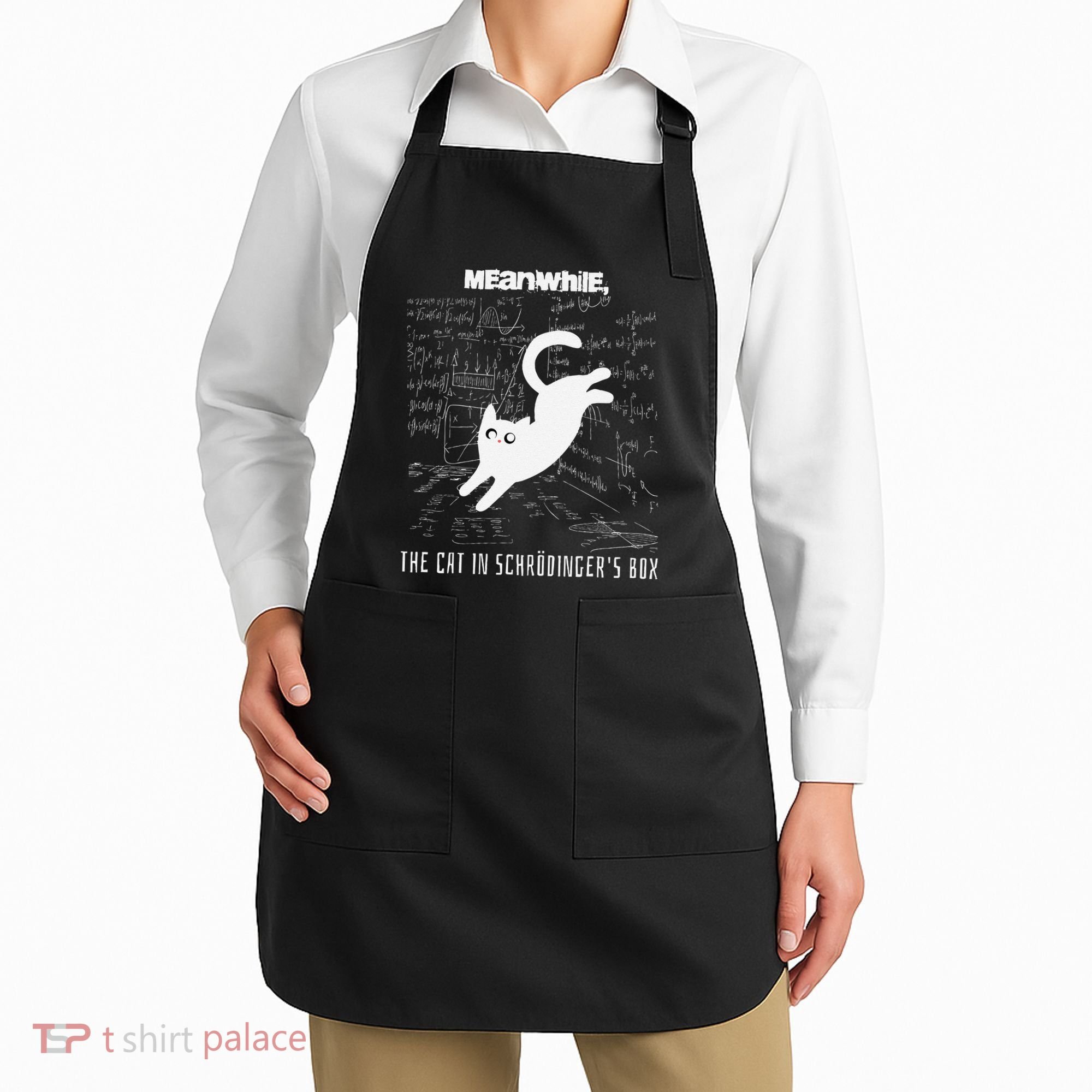 Funny SchröDingerS Cat Quantum Physics Scientists Nerd Apron